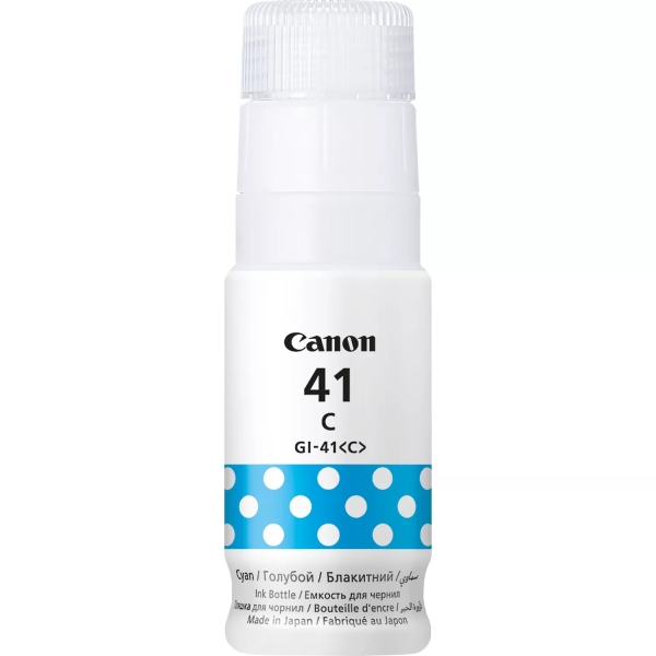 Botella Tinta Canon GI41 Cian Original
